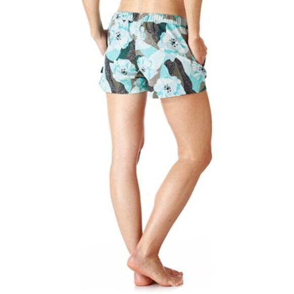 Patagonia Barely Baggies Womens Size L Blue Floral Water Sports Outdoors - Picture 2 of 7